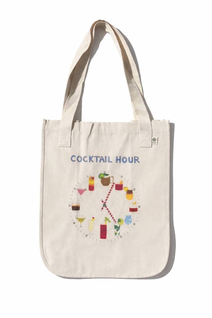 NEW UNFORTUNATE PORTRAIT tote bag in cocktail hour